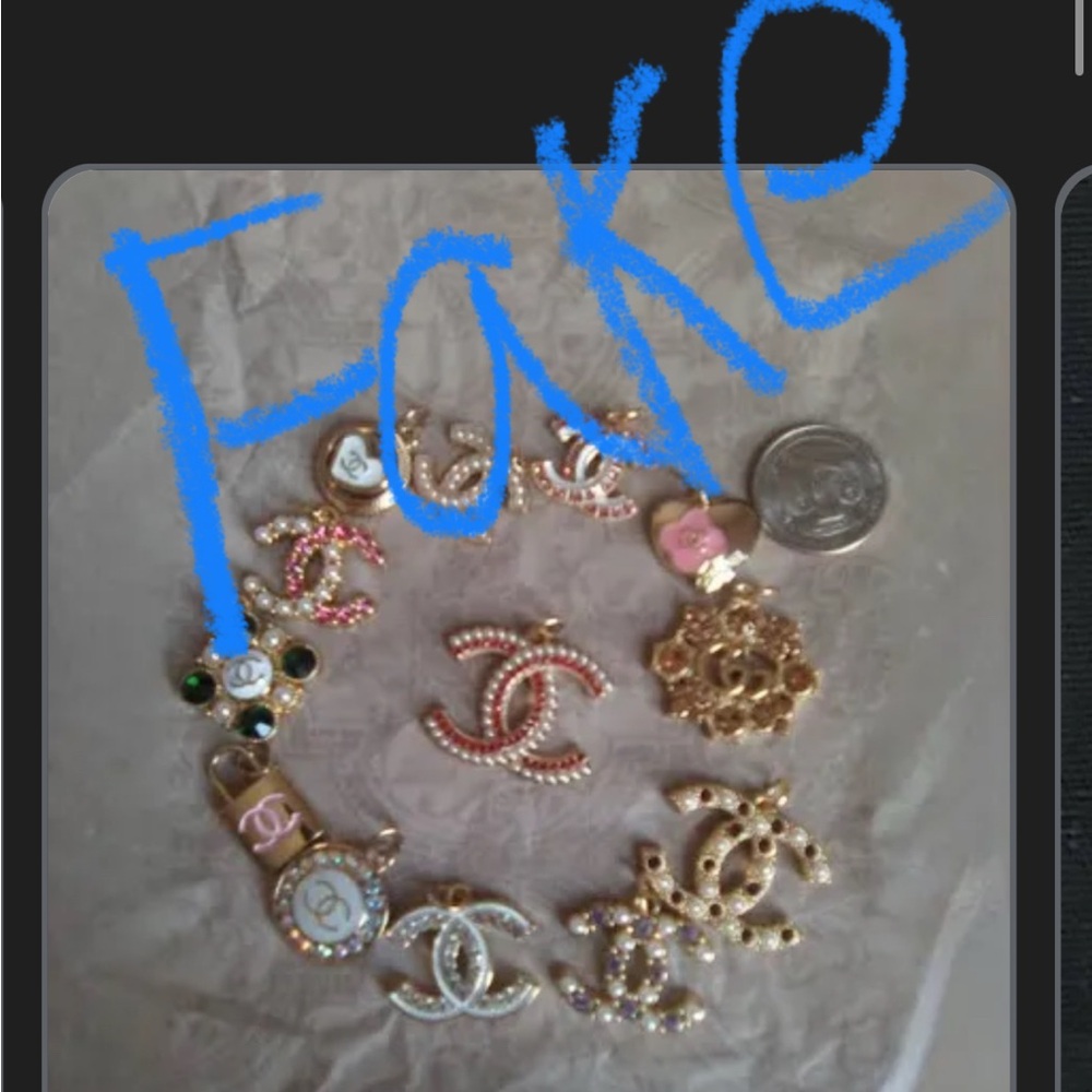 Chanel or desinger charms and zipper pulls are a scam.